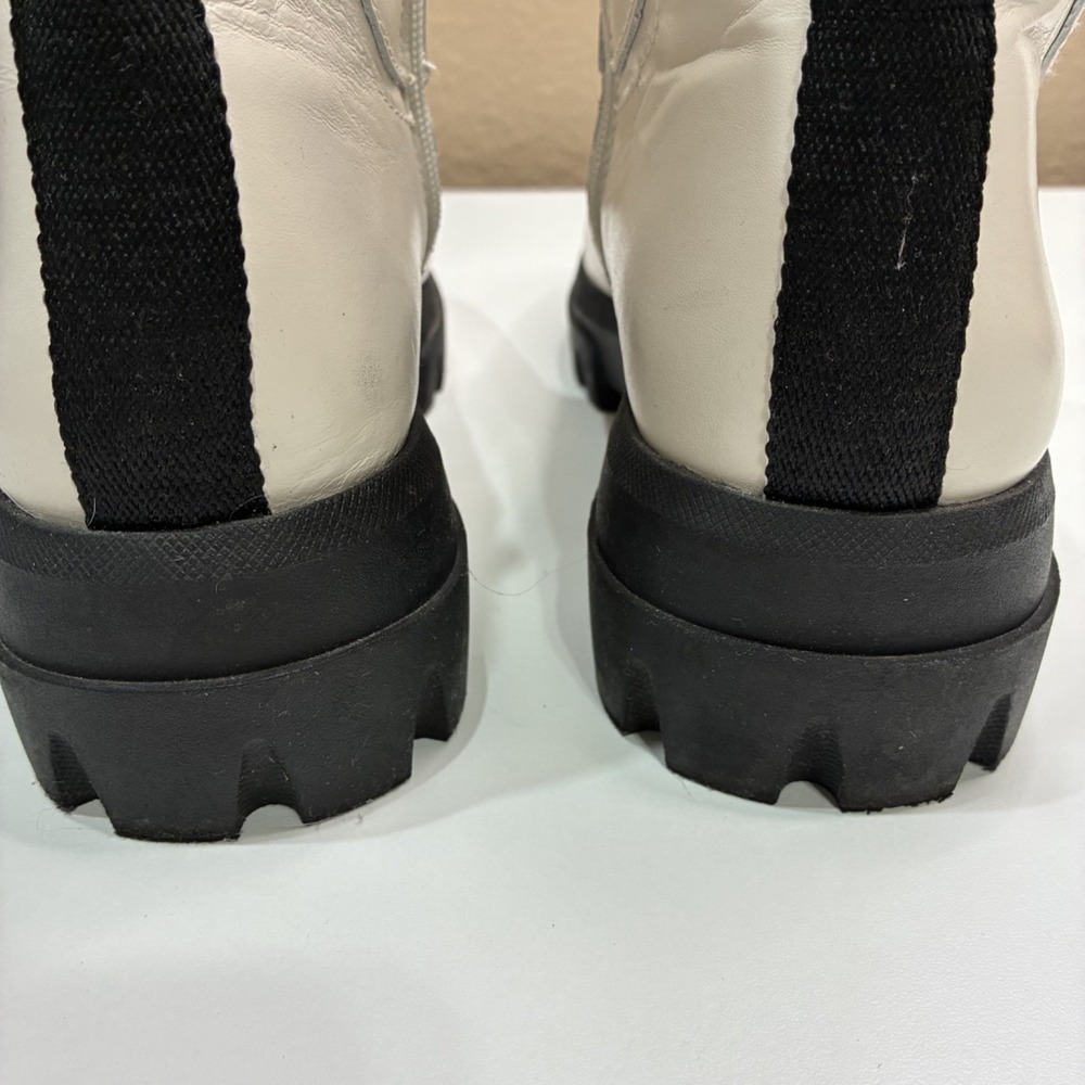 Franco Sarto Size 8 Women's L-Robbie Combat‎ Boots Putty - Picture 8 of 11